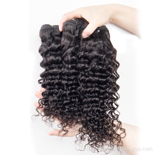 Cheap Malaysian hair vendors 40 inch human hair bundles with closure wholesale deep curly raw Malaysian hair